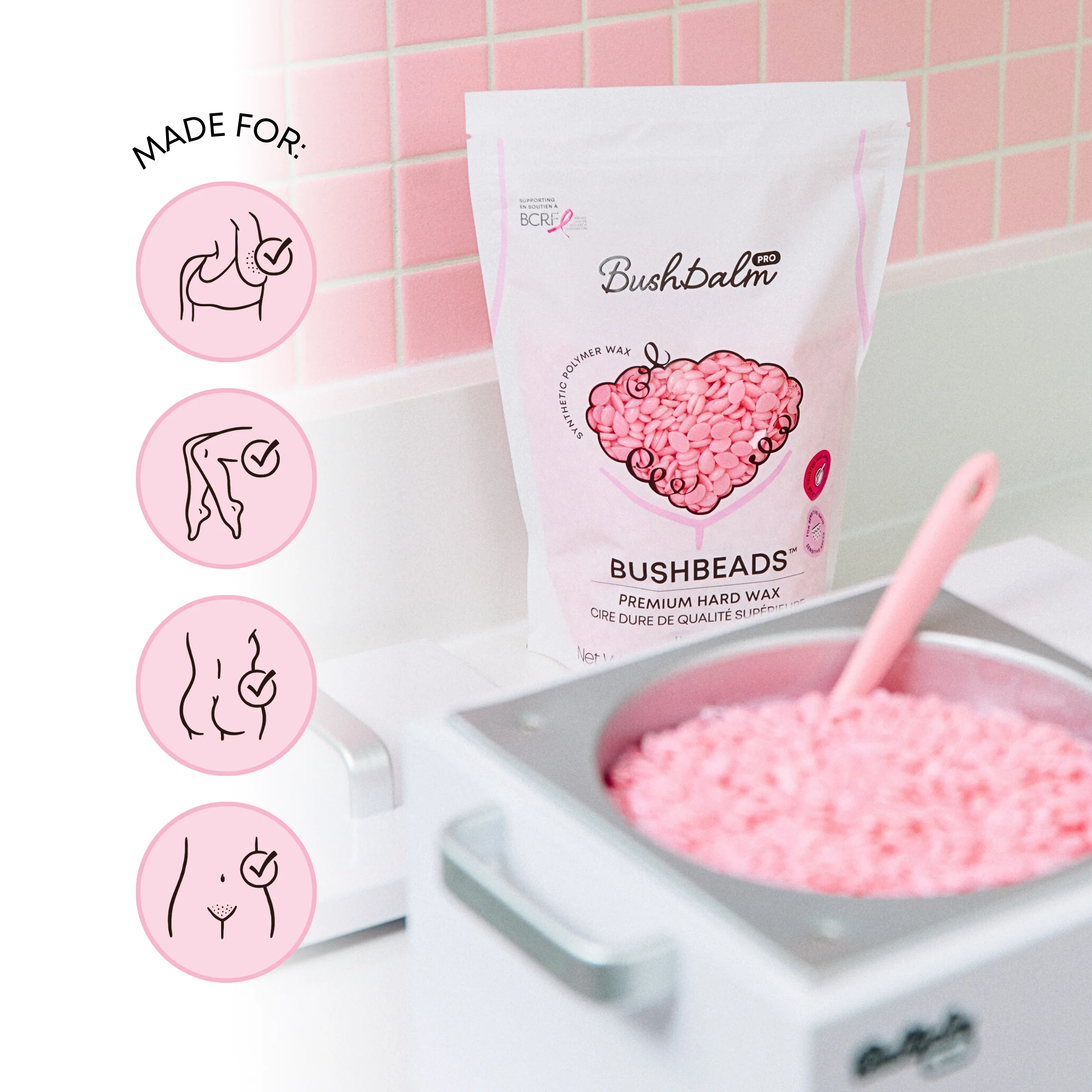 Pink Bushbeads Premium Hard Wax - Image 8